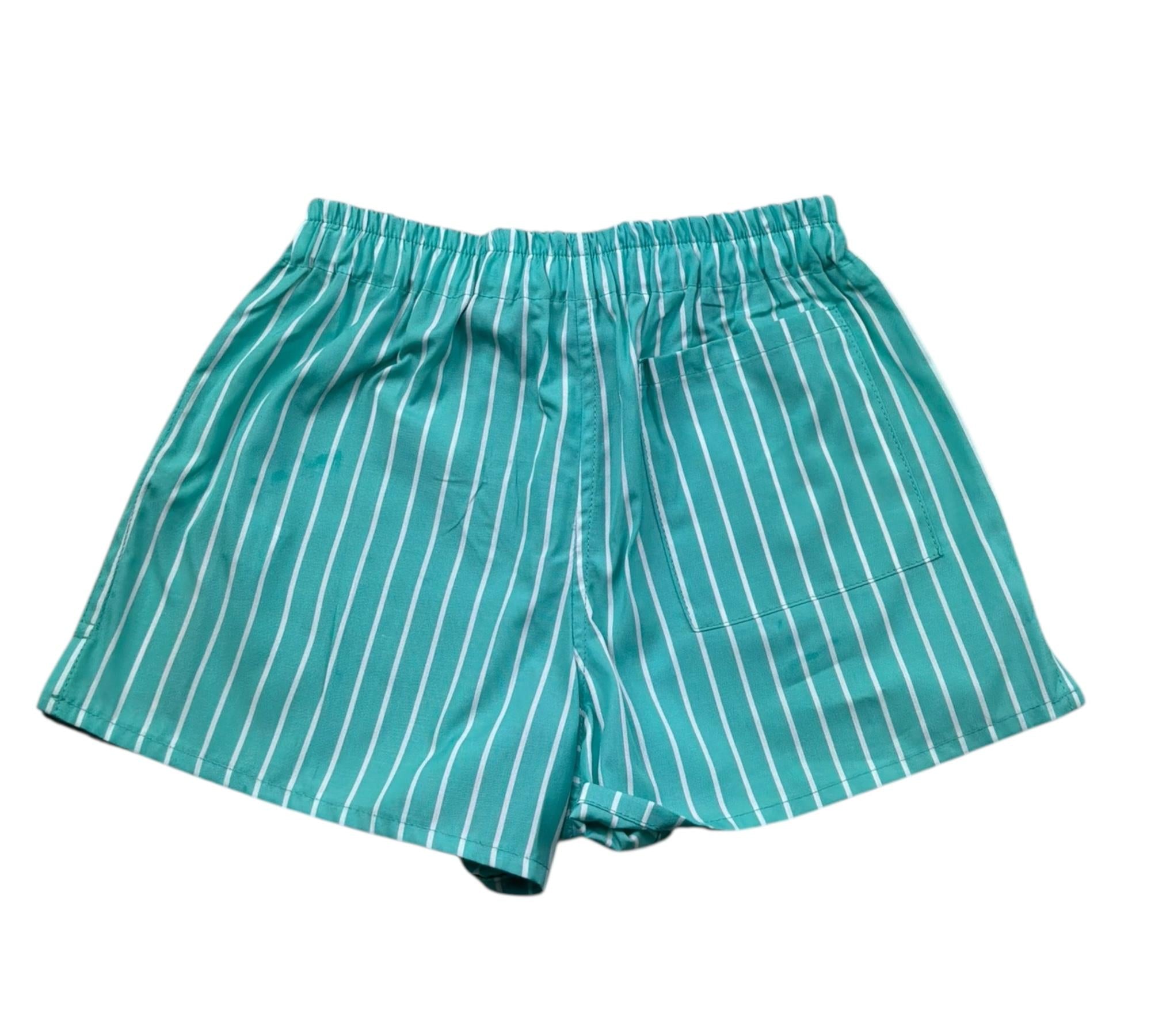 Saint Barth Short Tinta Unita con Elaatico In Vita per Bambina BODY VERDE ACQUA SAINT BARTH 