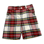 LITTLE BEAR bermuda tinta unita con fantasia scozzese Bianco per Neonato 5258N BIANCO LITTLE BEAR 