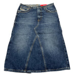 DIESEL gonna in denim tinta unita con spacco posteriore Blu per Bambina J01920 BLU DIESEL 