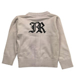 JOHN RICHMOND cardigan tinta unita con stampa Fango per Neonata RIA25023CD FANGO JOHN RICHMOND 