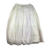 Little Ludo Solid Color Skirt With Elastic Waist White For Girls