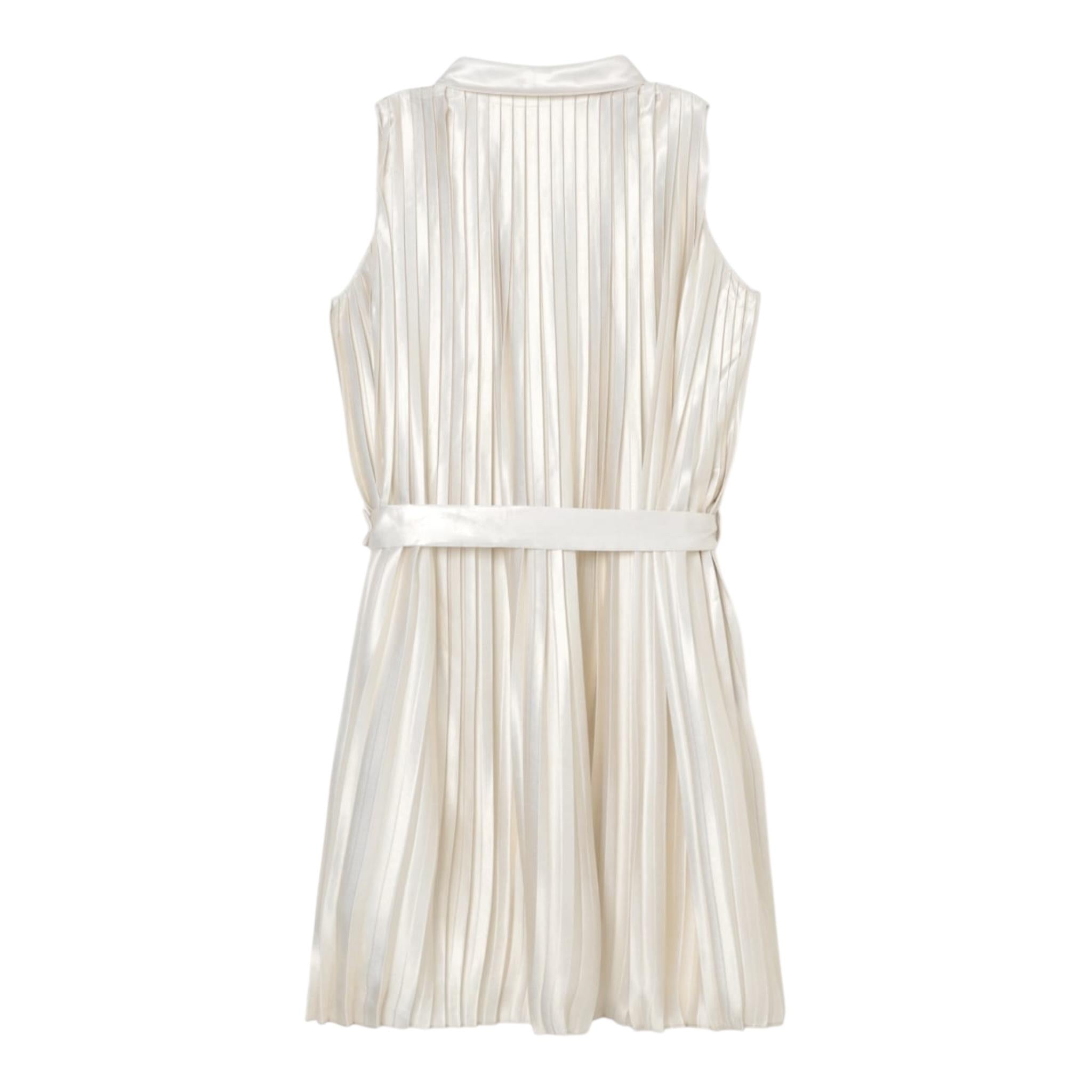 Michael Kors Abito Giromanica Tinta Unita con Bottoni per Bambina R30349 BEIGE MICHAEL KORS 