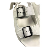 Gallucci Sandal Solid Color With Buckle White For Children