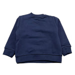 MOUSSE felpa chiusa girocollo tinta unita con stampa mario Blu per Neonato HKNFG368N BLU MOUSSE 