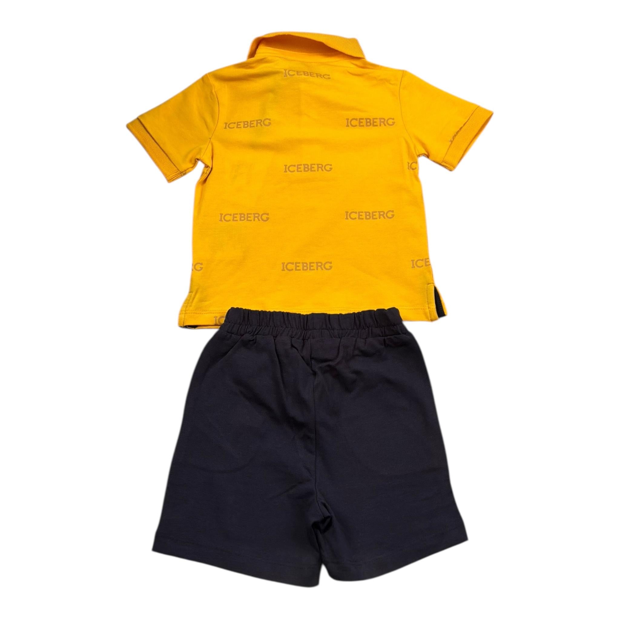 Iceberg Completo 2 Pezzi Polo-Bermuda per Neonato CCICE5101NX SENAPE ICEBERG 