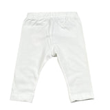 Moschino Leggins Tinta Unita con Stampa per Neonata MIP032 BIANCO MOSCHINO 