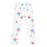 Stella Mccartney Plain Trousers With White Star Print For Girls