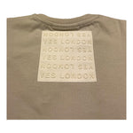 Yes London T-Shirt Girocollo Tinta Unita con Stampa per Bambino JR2119 BEIGE YES LONDON 