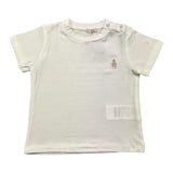 Le Bebe' Solid Color Crew Neck T-Shirt with White Print for Newborns