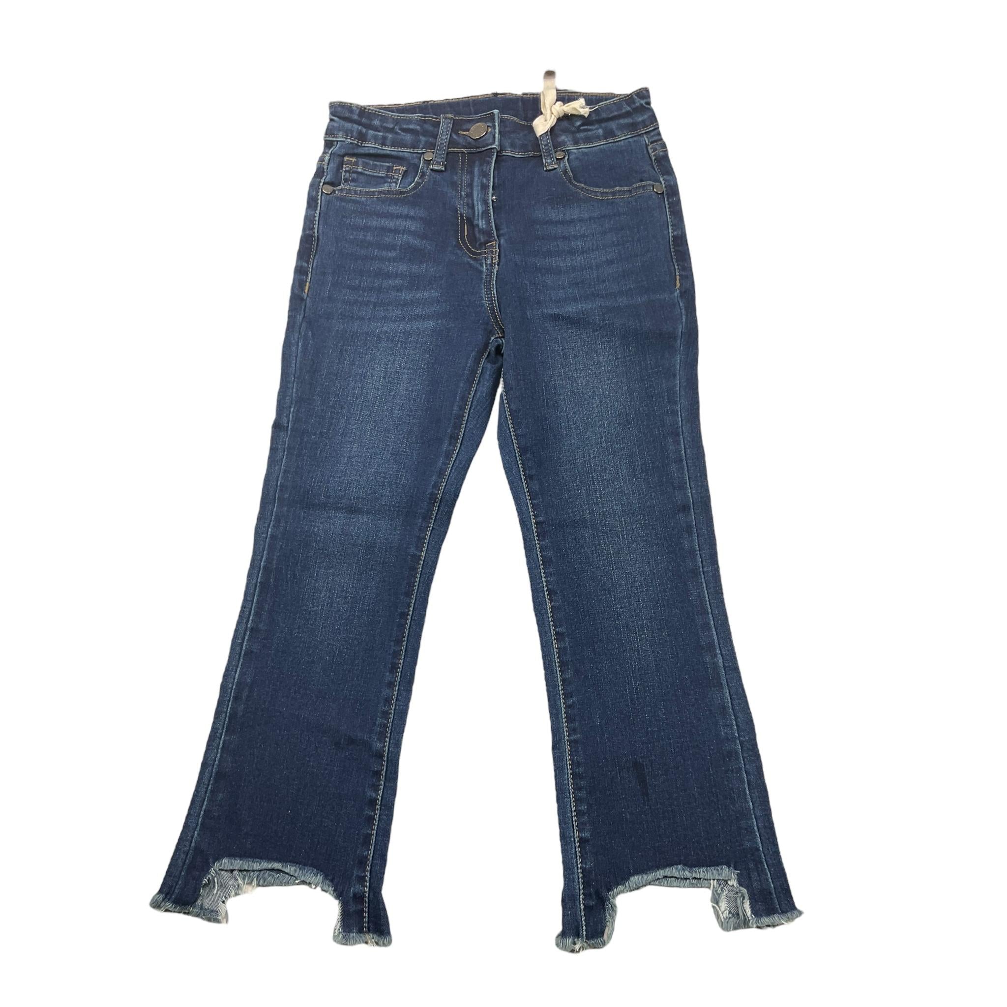 MANILA GRACE jeans tinta unita modello a zampa Blu per Bambina MFBF24P246 BLU MANILA GRACE 