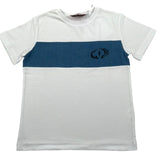 Cesare Paciotti T-Shirt Girocollo Tinta Unita con Stampa per Bambino TSP5157BJ BIANCO CESARE PACIOTTI 