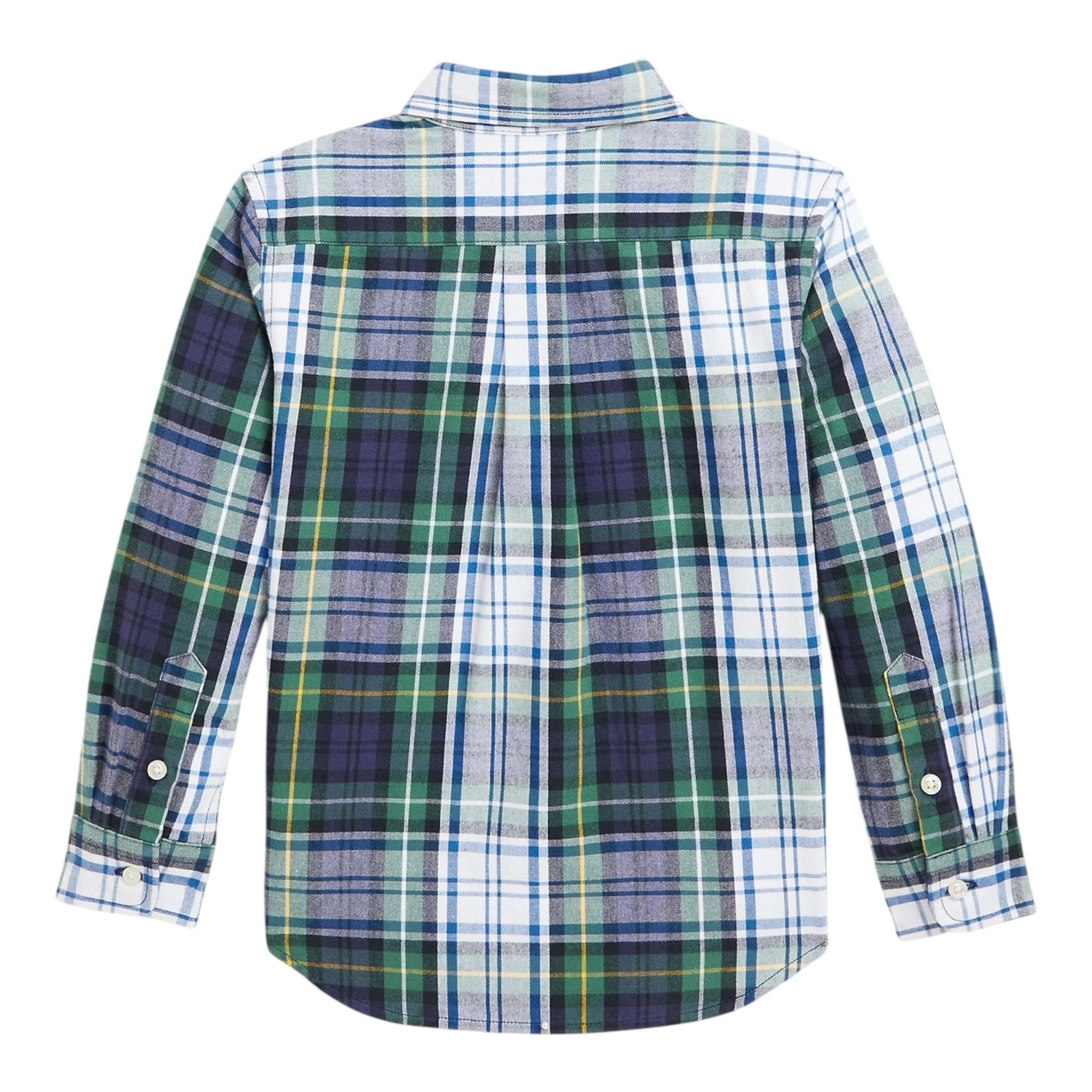 RALPH LAUREN camicia manica lunga stampa fantasia Verde per Bambino 322952201002 VERDE RALPH LAUREN 