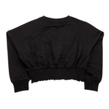 Freddy Sweatshirt Crewneck Solid Color with Contrast Print Black for Girls