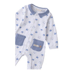 Minibanda Tutina Manica Lunga Tinta Unita con Stampe per Neonato 3B669 BIANCO MINIBANDA 