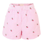 Saint Barth Short Bicolore con Fantasia A Righe per Bambina MEA001X BIANCO/ROSA SAINT BARTH 