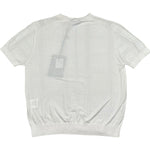Paolo Pecora T-Shirt Girocollo Tinta Unita con Trafori per Bambino PP4279 BIANCO PAOLO PECORA 