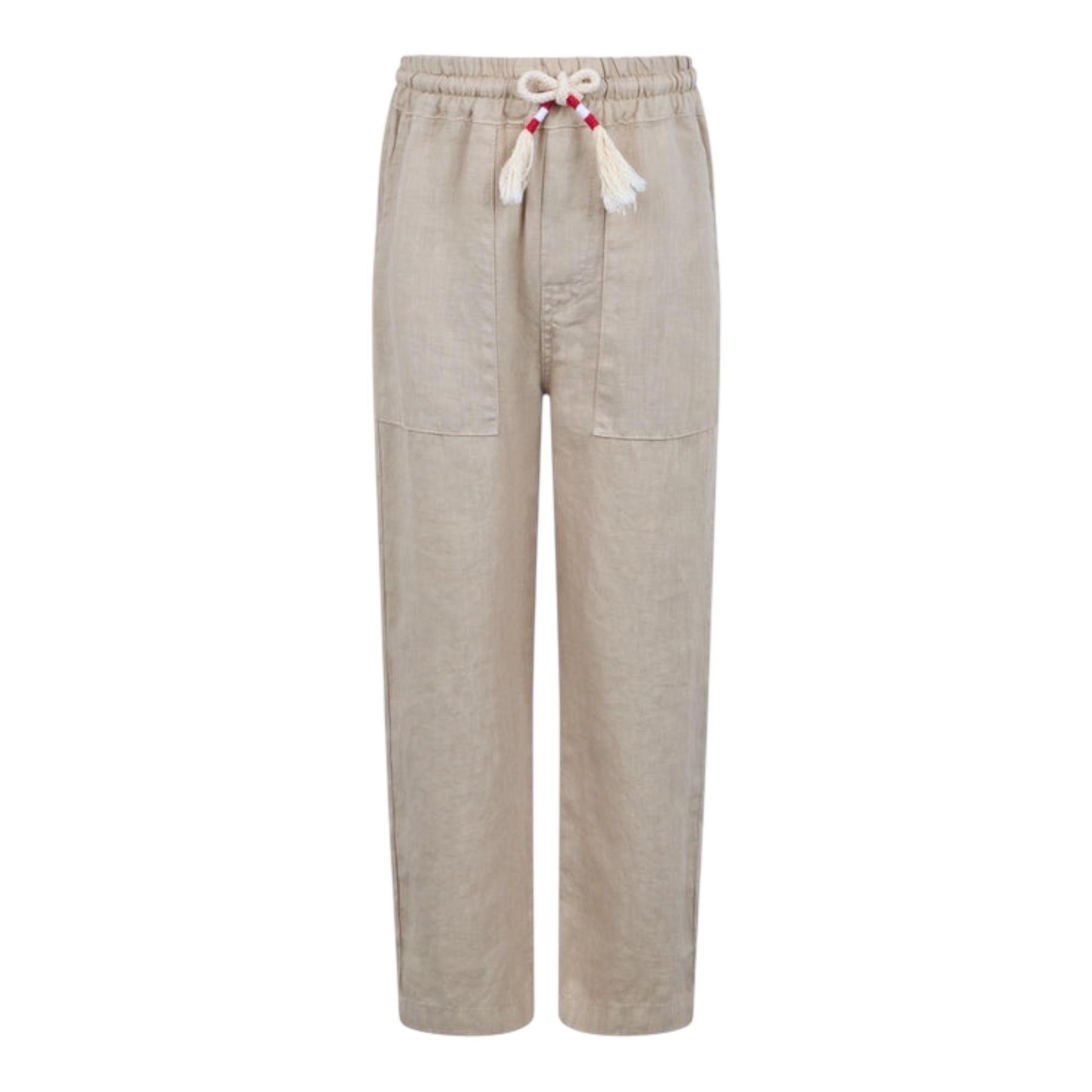 Saint Barth Pantalone Tinta Unita con Elastico In Vita per Bambino CAA0002 BEIGE SAINT BARTH 