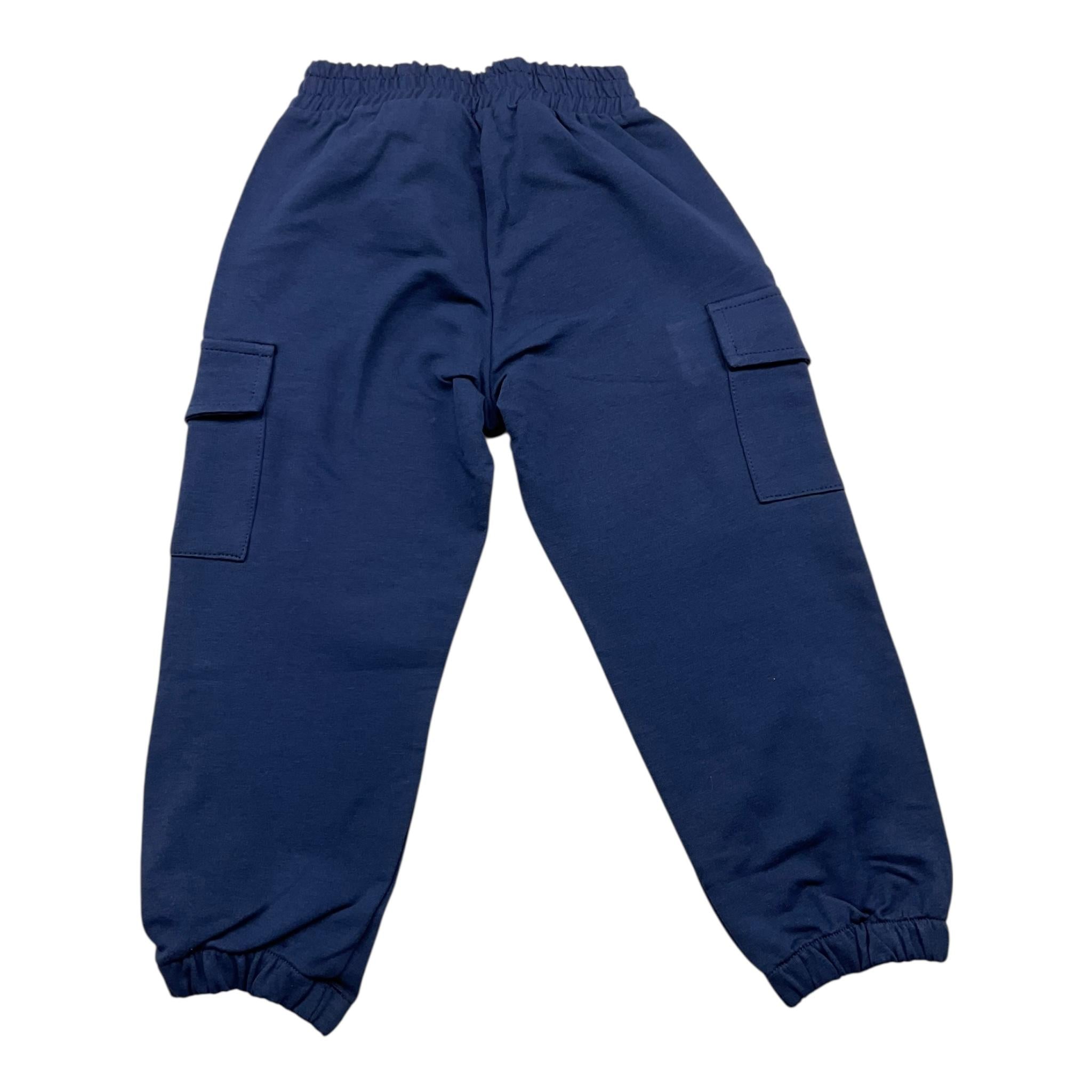 PLEASE pantalone tuta tinta unita  Blu per Neonato FJ28042B60N BLU PLEASE 
