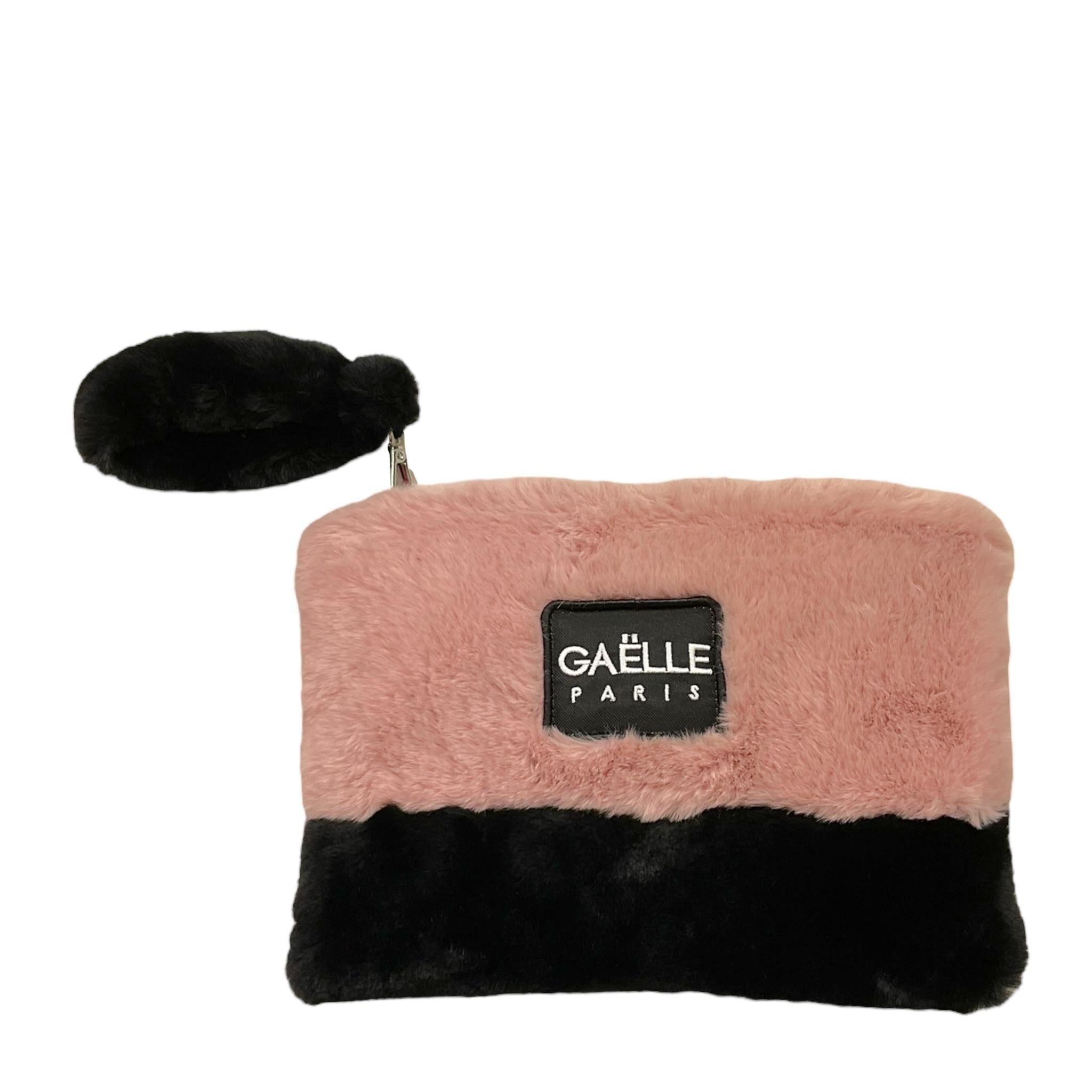 GAELLE borsa in pelliccia biclore con zip Rosa/nero per Bambina 2741BP00502 ROSA/NERO GAELLE 