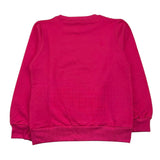 Gaelle Sweatshirt Round Neck Solid Color with Contrast Print Fuchsia for Children