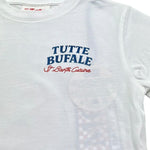 Saint Barth T-Shirt Girocollo Tinta Unita con Stampa per Bambino 01227L BIANCO SAINT BARTH 