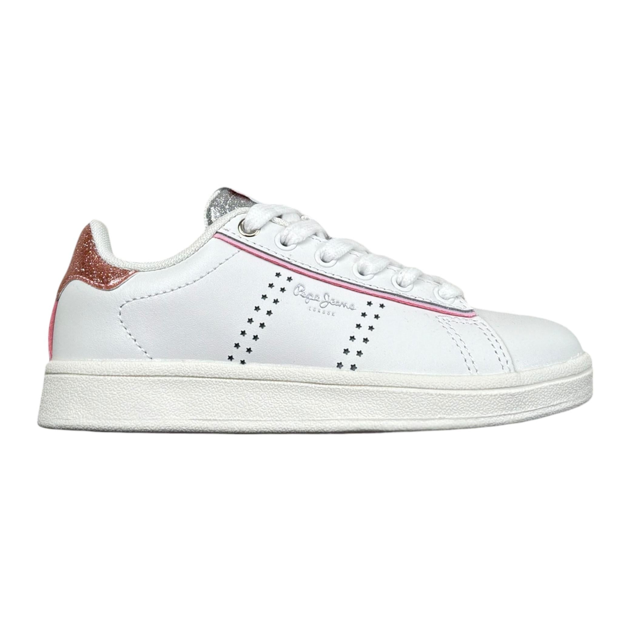 Pepe Feamo Sneakers Tinta Unita con Lacci per Bambino PGS30600 BIANCO PEPE FEAMO 