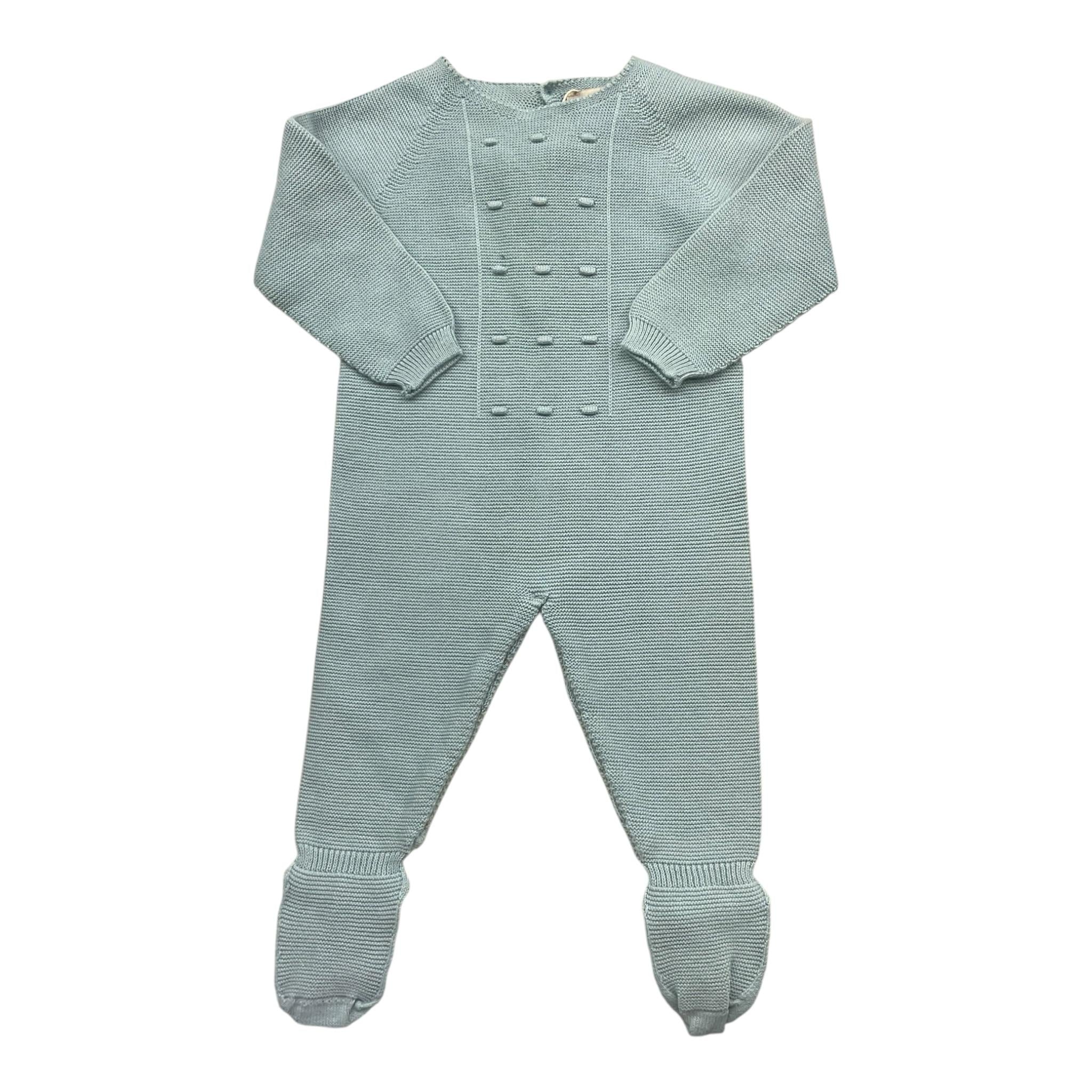 WEDOBLE tutina tinta unita con ricami Azzurro per Neonato V2202346A AZZURRO WEDOBLE 