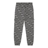 DOLCE & GABBANA pantalone tinta unita con stampe logo Nero per Bambino L44P13 NERO DOLCE & GABBANA 