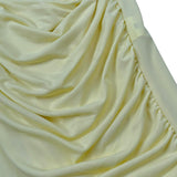 Lu Lu By Miss Grant Abito Giromanica Tinta Unita per Bambina LL3506 GIALLO LU LU BY MISS GRANT 