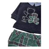 LE BEBE' completo 2 pezzi felpa-pantalone Verde/blu per Neonato LBB540 VERDE/BLU LE BEBE' 