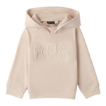 SARABANDA felpa tinta unita con cappuccio e stampa Beige per Bambino 0A150 BEIGE SARABANDA 