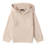 SARABANDA felpa tinta unita con cappuccio e stampa Beige per Bambino 0A150 BEIGE SARABANDA 