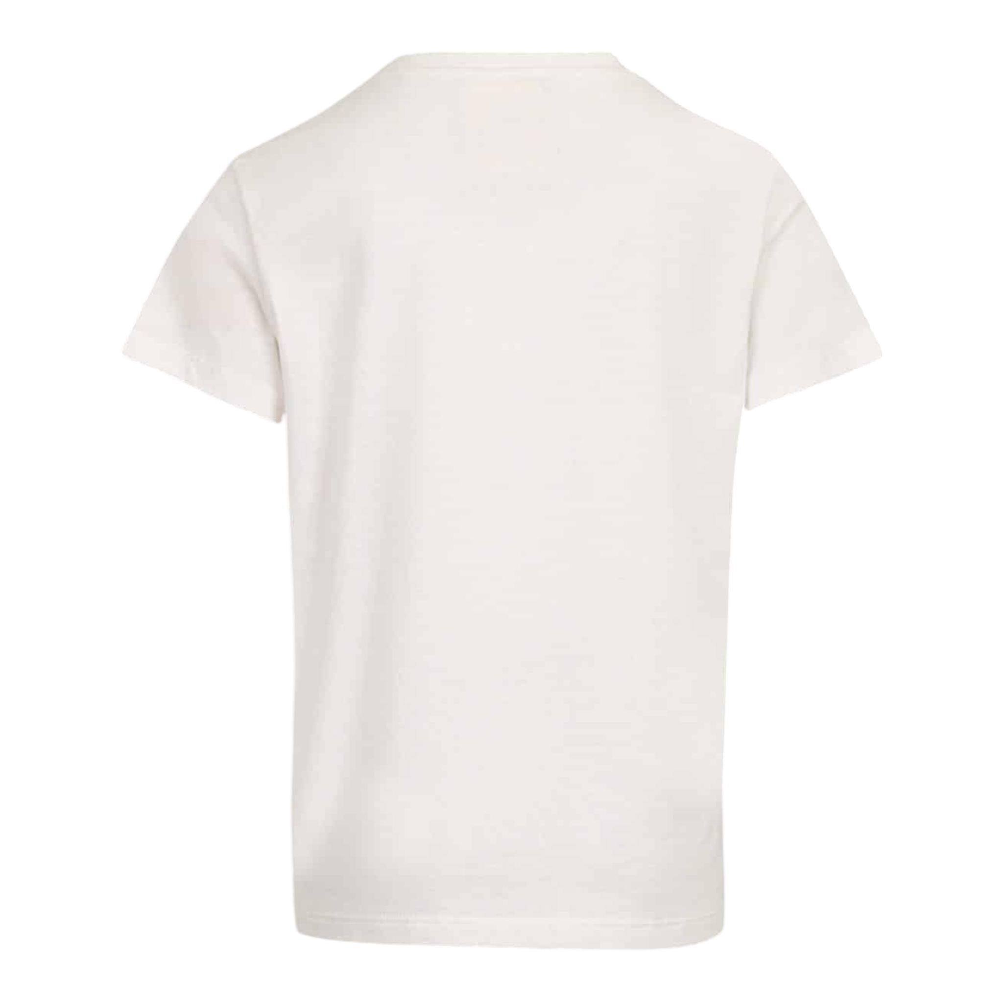 Dou Dou T-Shirt Girocollo Tinta Unita con Stampa per Bambino DW8P21 BIANCO DOU DOU 