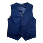 Manuel & Frank Gilet Tinta Unita per Bambino MF5011B BLU MANUEL & FRANK 
