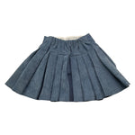 LA STUPENDERIA gonna tinta unita con bottoni in contrast Blu per Bambina TJGN42 BLU LA STUPENDERIA 