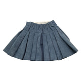 LA STUPENDERIA gonna tinta unita con bottoni in contrast Blu per Bambina TJGN42 BLU LA STUPENDERIA 
