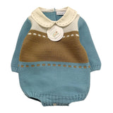 JULIANA pagliaccetto  tinta unita con fantasia Azzurro per Neonato 24616 AZZURRO JULIANA 