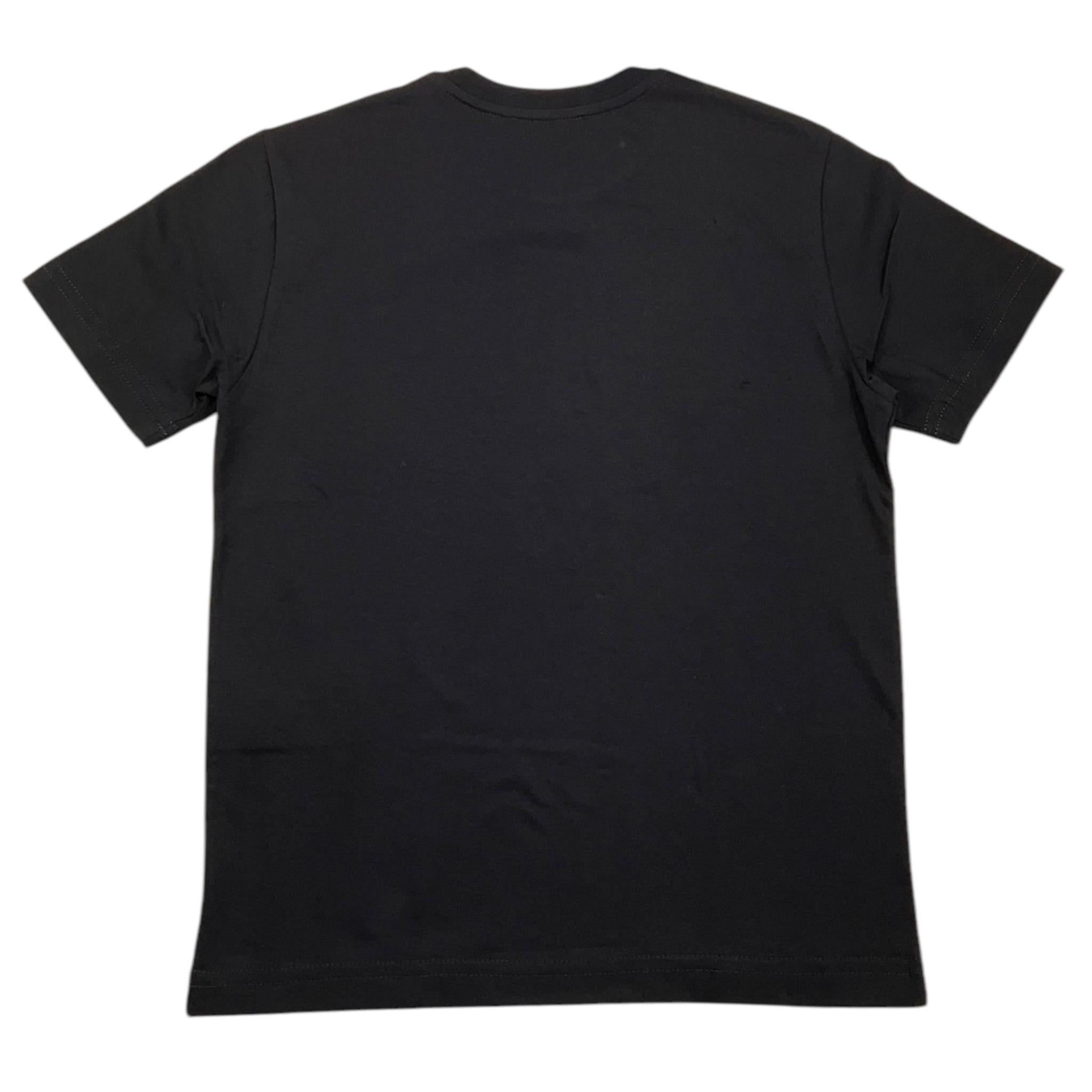 DSQUARED2 t-shirt girocollo tinta unita con stampa logo Nero per Bambino DQ2478 NERO DSQUARED2 
