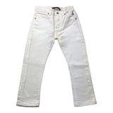 Daniele Alessandrini Plain Trousers With Adjustable Waist White For Boys