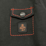 REFRIGIWEAR shirt girocollo tinta unita con stampa Nero per Bambino RW748 NERO REFRIGIWEAR 