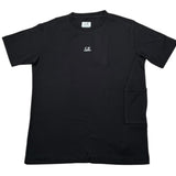C.P. Company T-Shirt Girocollo Tinta Unita con Logo per Bambino CUM00I NERO C.P. COMPANY 