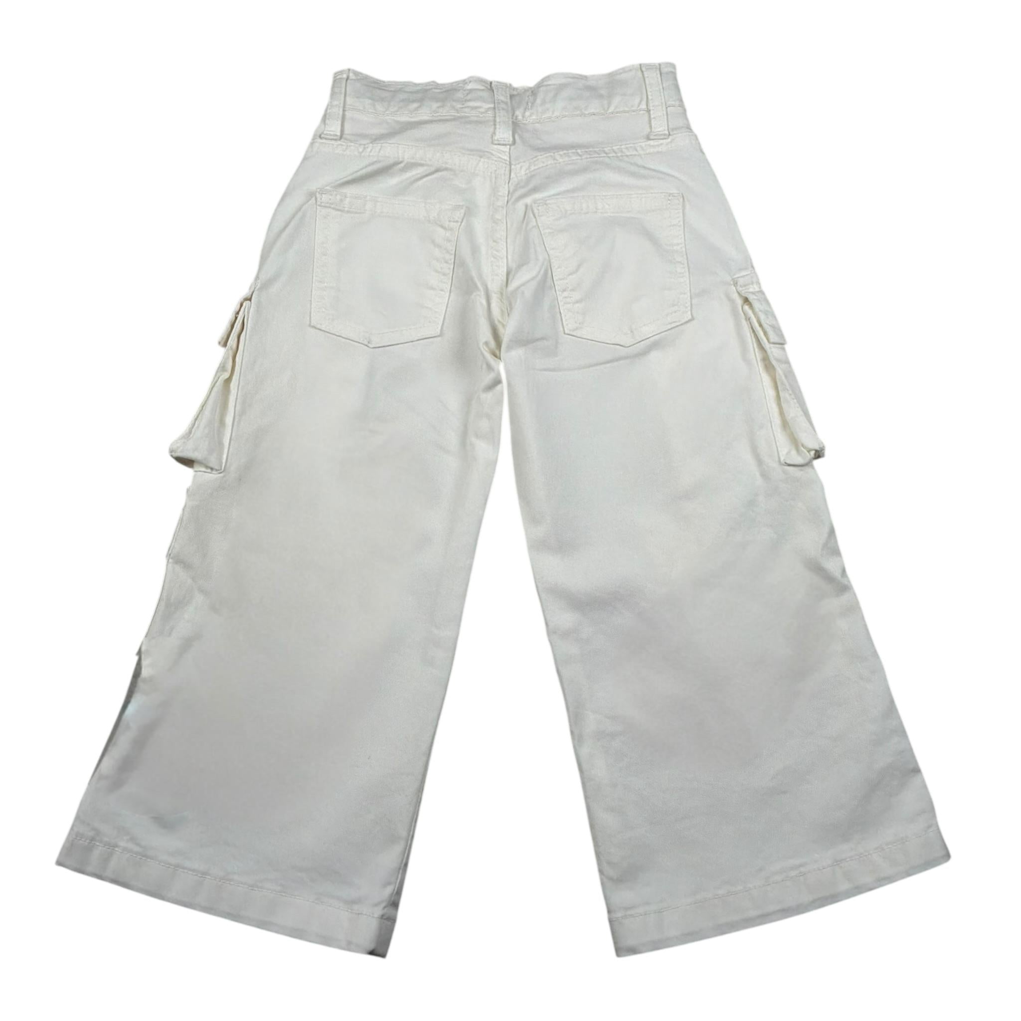 Dusty Color Pantalone Tinta Unita Modello Palazzo per Bambina DJWS5020PA PANNA DUSTY COLOR 