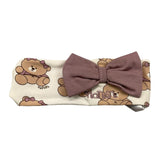 NANAN fascia capello tinta unita con stampe orsetti Bianco per Neonata I2447PCB BIANCO NANAN 