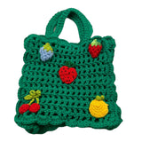 Stella Mccartney Borsa Tinta Unita In Maglia con Applicazioni per Bambina TW0A28 VERDE STELLA McCARTNEY 