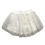 Miss Blumarine Plain Tulle Skirt With Cream Logo For Girls