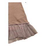 Caffe' D'Orzo Half Sleeve Dress Solid Color Lurex Pink For Baby Girl