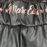 MARC ELLIS leggins in ecopelle tinta unita con elastico in vita  Nero per Bambina JMJPT00284 NERO MARC ELLIS 