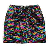 Marc Ellis Multicolor Skirt with Multicolor Sequins for Girls