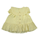 Calamaro Abito Tinta Unita Mezza Manica con Stampa per Neonata 90403N GIALLO CALAMARO 