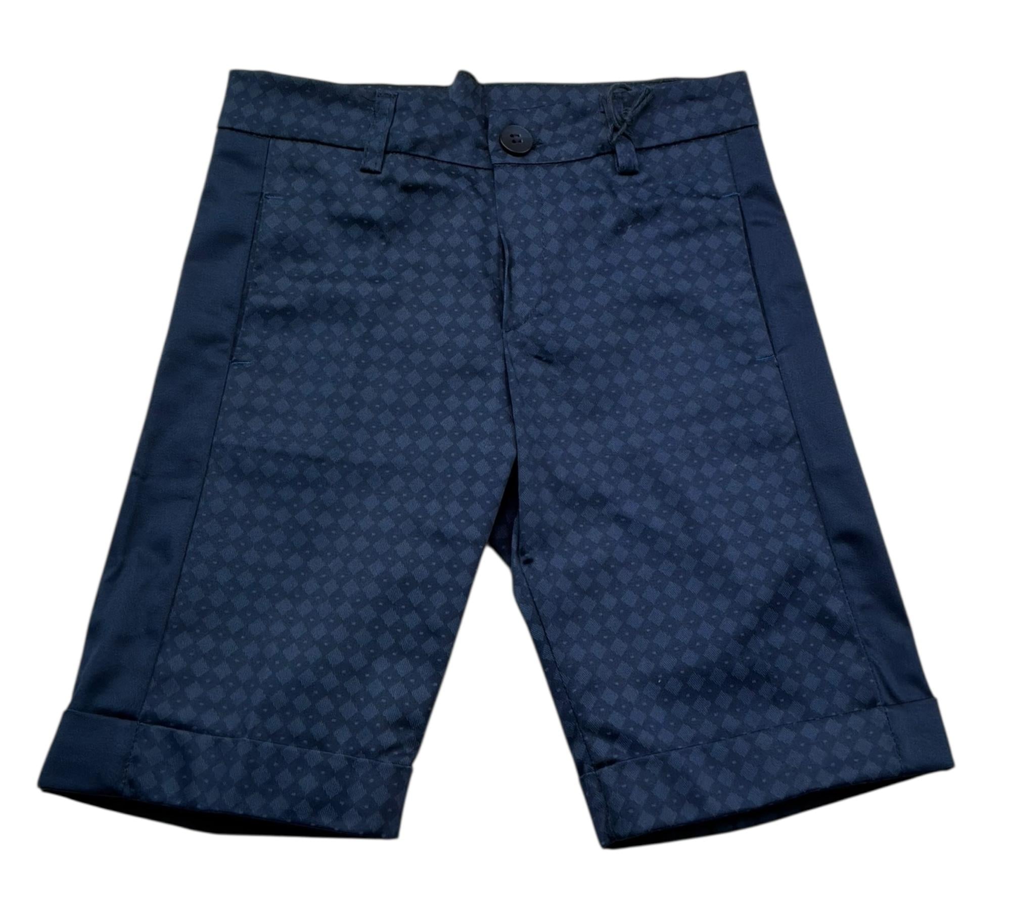 Manuel & Frank Bermuda Tinta Unita con Girovita Regolabile per Bambino MF2017B BLU MANUEL & FRANK 